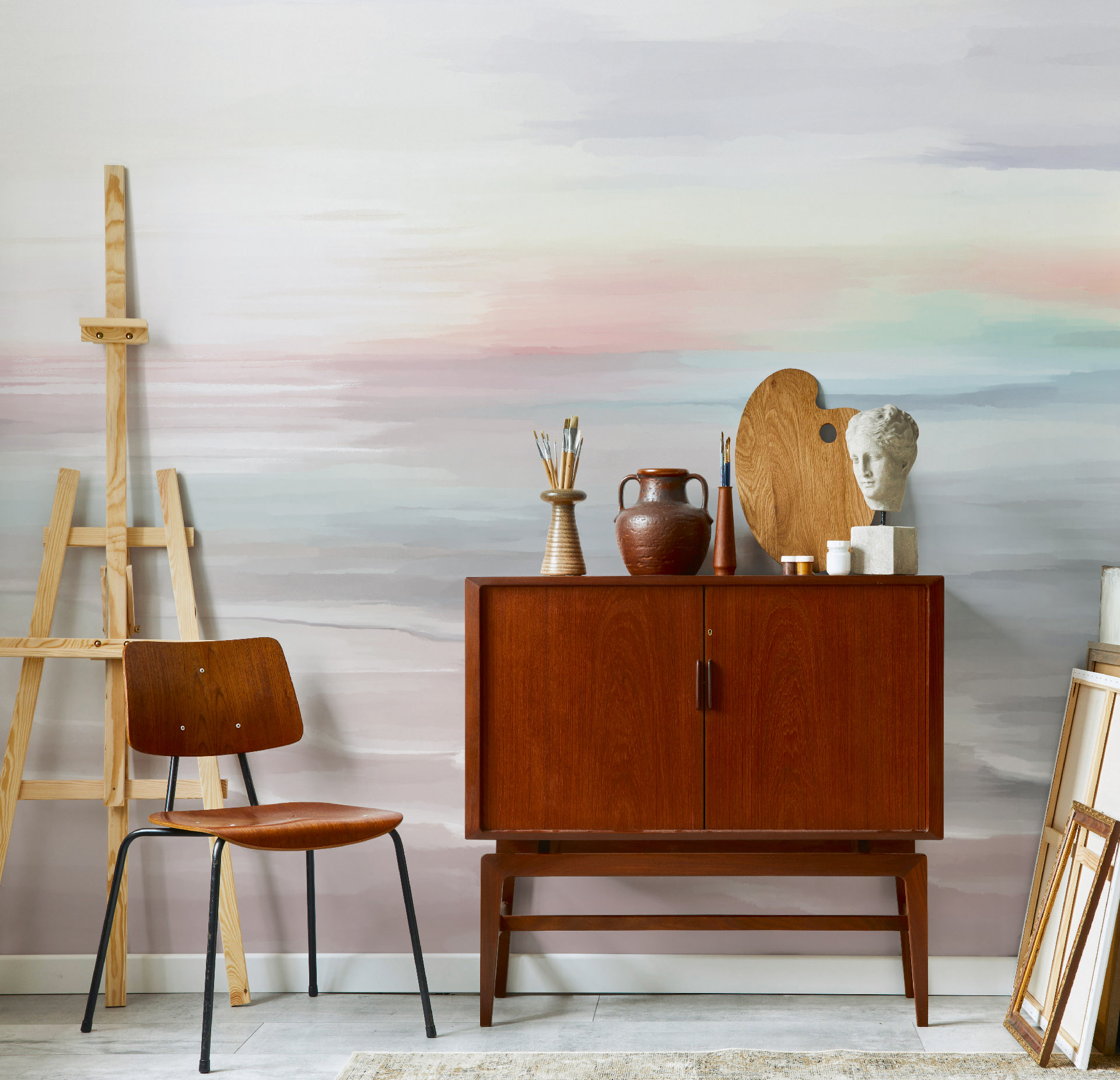 Панно Loymina Пейзаж 2 Лазурный берег ART16 003 3×4 фото в интерьере